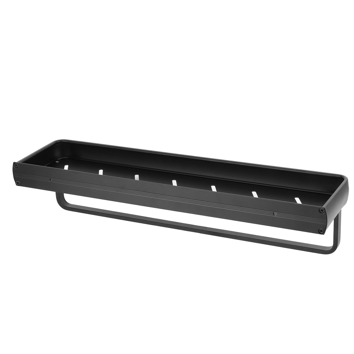 50cm Multifunctional Wall Mounted Kitchen Shelving Bathroom Storage Rack Bottle Holder(SingleLayer with Bar )
