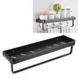 50cm Multifunctional Wall Mounted Kitchen Shelving Bathroom Storage Rack Bottle Holder(SingleLayer with Bar ) - Extra Image