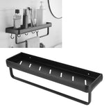 50cm Multifunctional Wall Mounted Kitchen Shelving Bathroom Storage Rack Bottle Holder(SingleLayer with Bar ) - Extra Image