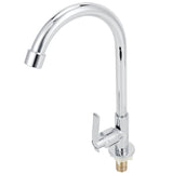G1/2 Sink Faucet 360 Degree Rotating Stainless Steel Cold Water Tap Kitchen Bathroom Supply - Side View