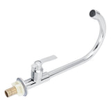 G1/2 Sink Faucet 360 Degree Rotating Stainless Steel Cold Water Tap Kitchen Bathroom Supply - Low Angle