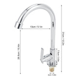 G1/2 Sink Faucet 360 Degree Rotating Stainless Steel Cold Water Tap Kitchen Bathroom Supply - Extra Image