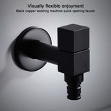 G1/2 Square Water Faucet Full Copper Single Cold Faucet Washing Machine Tap Hardware Fitttings - Extra Image