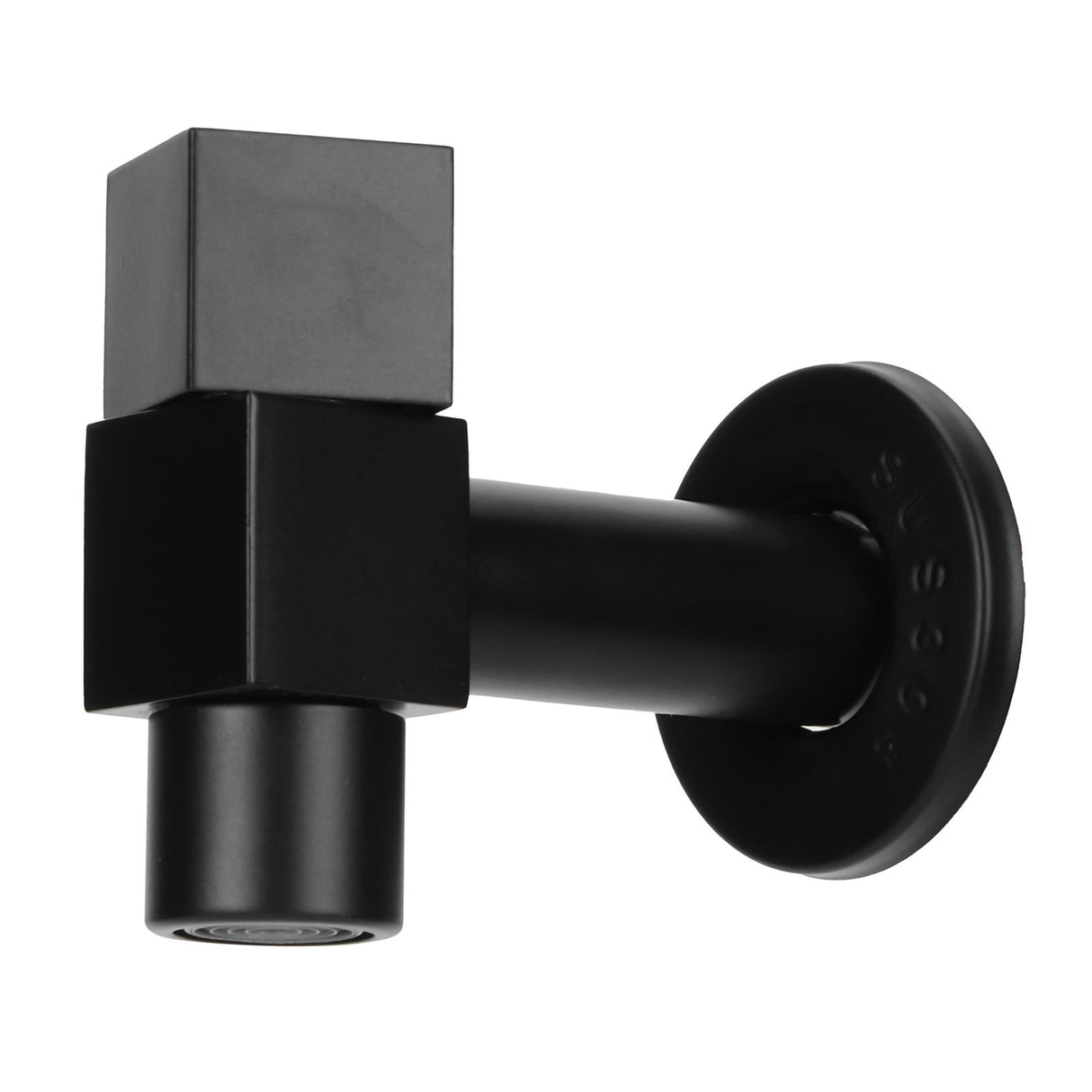 G1/2 Black Mop Sink Faucet Balcony Single Cold Water Gravity Casting Tap Hardware Accessories