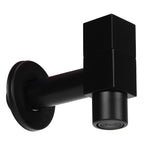 G1/2 Black Mop Sink Faucet Balcony Single Cold Water Gravity Casting Tap Hardware Accessories