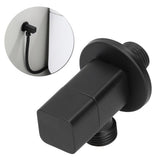 G1/2 Angle Valve Mixer Water Stop Valve Bathroom Toilet Washbasin Accessory Black - Extra Image