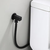 G1/2 Angle Valve Mixer Water Stop Valve Bathroom Toilet Washbasin Accessory Black - Extra Image