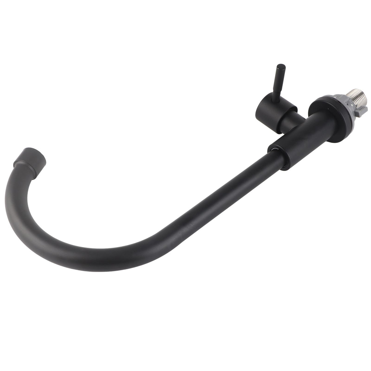 G1/2 Faucet 90 Degree Rotating Single Cold Matte Black Water Tap for Kitchen Sink Basin