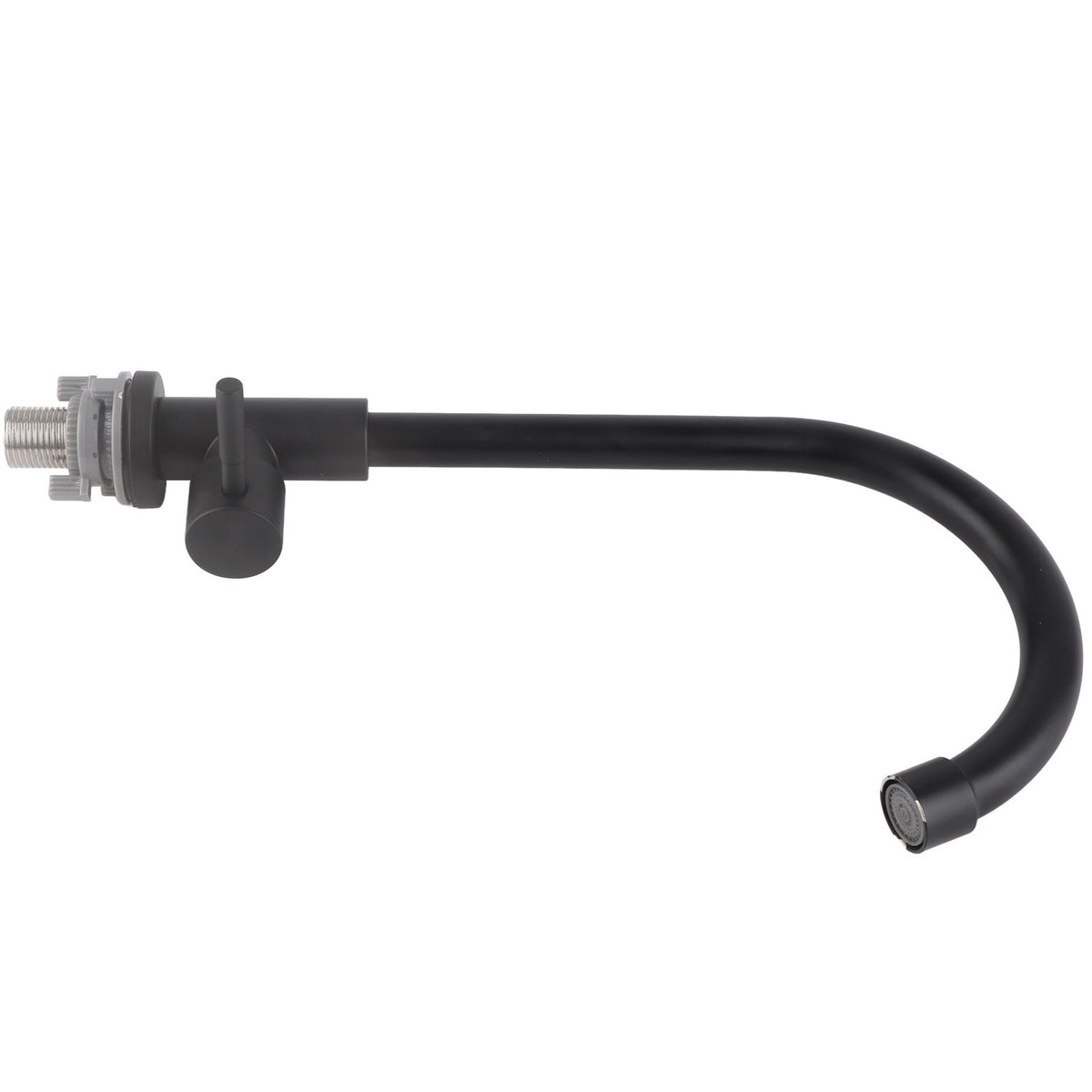 G1/2 Faucet 90 Degree Rotating Single Cold Matte Black Water Tap for Kitchen Sink Basin