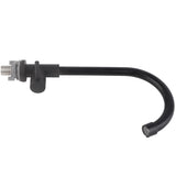 G1/2 Faucet 90 Degree Rotating Single Cold Matte Black Water Tap for Kitchen Sink Basin - Close-Up Angle