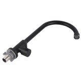 G1/2 Faucet 90 Degree Rotating Single Cold Matte Black Water Tap for Kitchen Sink Basin