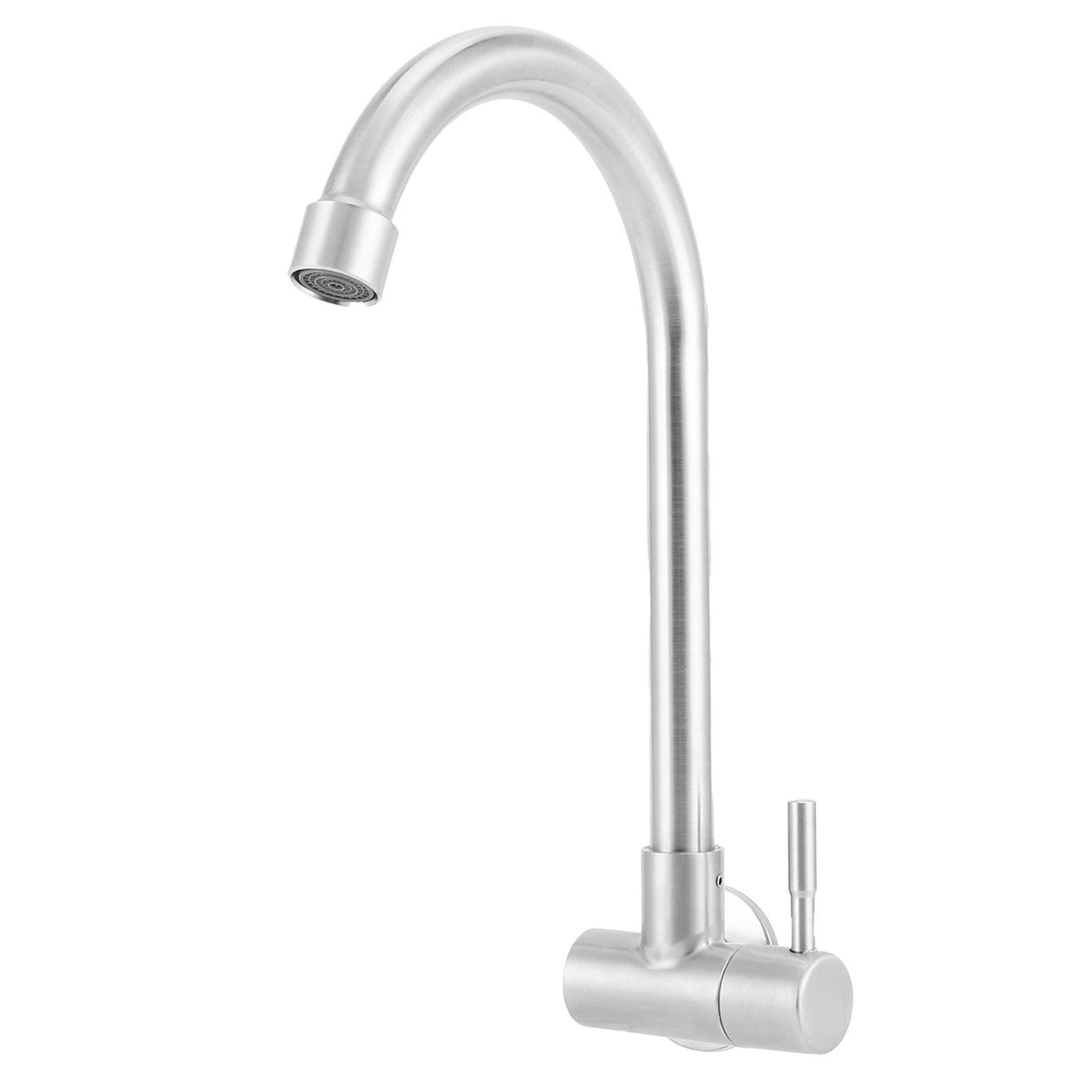 G1/2 Sink Faucet Wall-in 360 Degree Rotating Water Tap Single Handle for Kitchen Bar Bathroom