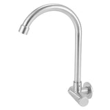 G1/2 Sink Faucet Wall-in 360 Degree Rotating Water Tap Single Handle for Kitchen Bar Bathroom - Rear View