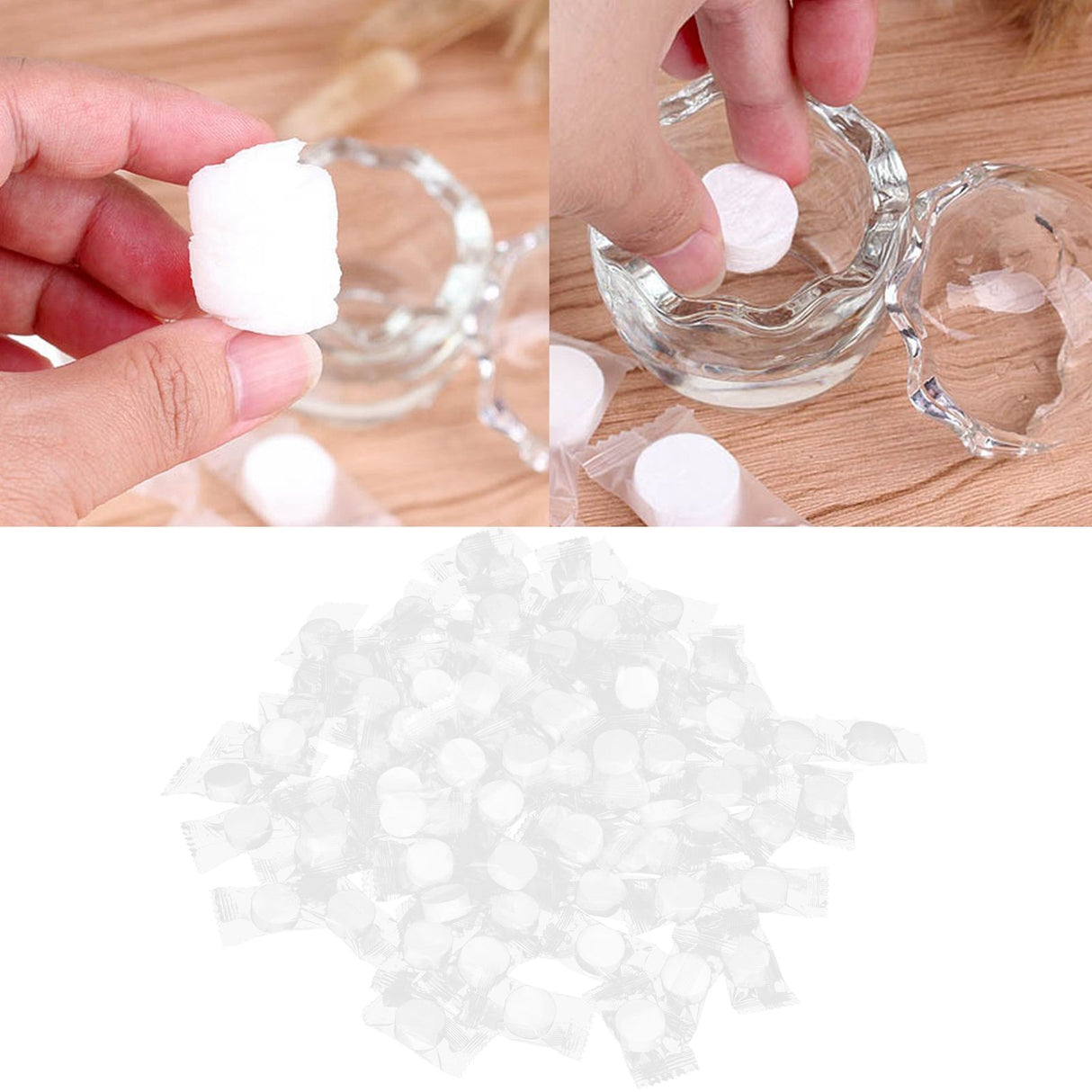100Pcs Compressed Towels Portable Disposable Face Cleaning Tissue Towel for Traveling