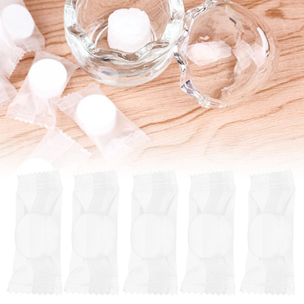 100Pcs Compressed Towels Portable Disposable Face Cleaning Tissue Towel for Traveling
