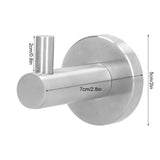 Stainless Steel Wall Hanging Hook Coat Towel Hanger Hooks for Kitchen Bathroom Bedroom - Extra Image