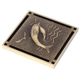 Antique Copper Waste Floor Drain Shower Bathroom Floor Drain Cover for Hotel Bath Accessories - Front View