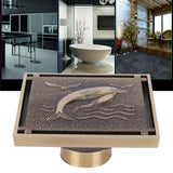 Antique Copper Waste Floor Drain Shower Bathroom Floor Drain Cover for Hotel Bath Accessories