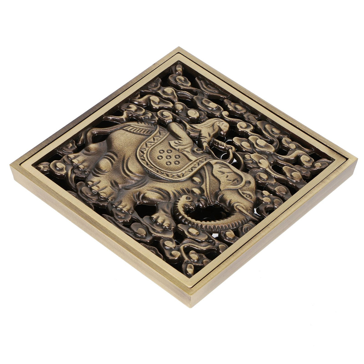 Floor Drain Antique Full Copper Shower Drain Kit for Kitchen Bathroom Toilet Hotel