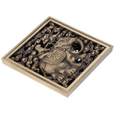 Floor Drain Antique Full Copper Shower Drain Kit for Kitchen Bathroom Toilet Hotel