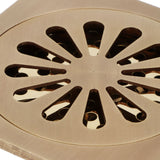 Floor Drain Set European Style Antique Copper Shower Drain Bathroom Toilet Accessory - Extra Image