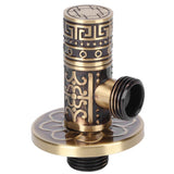 G1/2 External Thread Faucet Angle Valve Thickening Retro Brass Water Stop Valve Faucet Fittings