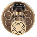 G1/2 External Thread Faucet Angle Valve Thickening Retro Brass Water Stop Valve Faucet Fittings - 45-Degree Angle