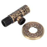 G1/2 External Thread Faucet Angle Valve Thickening Retro Brass Water Stop Valve Faucet Fittings