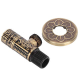 G1/2 External Thread Faucet Angle Valve Thickening Retro Brass Water Stop Valve Faucet Fittings - Low Angle