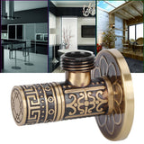 G1/2 External Thread Faucet Angle Valve Thickening Retro Brass Water Stop Valve Faucet Fittings