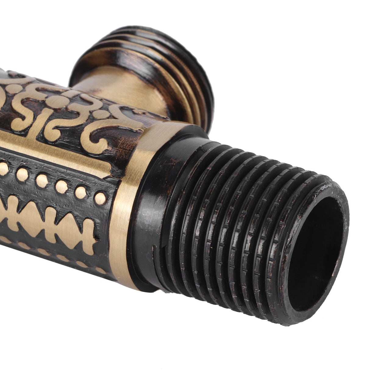 G1/2 External Thread Faucet Angle Valve Thickening Retro Brass Water Stop Valve Faucet Fittings