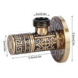 G1/2 External Thread Faucet Angle Valve Thickening Retro Brass Water Stop Valve Faucet Fittings