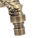 G1/2 Wall Mounted Washing Machine Faucet Brass Retro Hot Cold Water Tap Bathroom Supplies