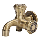 G1/2 Wall Mounted Laundry Bathroom Washing Machine Water Faucet Hot and Cold Water Tap