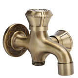 G1/2 Wall Mounted Laundry Bathroom Washing Machine Water Faucet Hot and Cold Water Tap