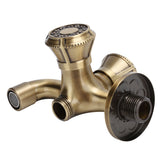 G1/2 Wall Mounted Laundry Bathroom Washing Machine Water Faucet Hot and Cold Water Tap - Low Angle