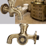 G1/2 Wall Mounted Laundry Bathroom Washing Machine Water Faucet Hot and Cold Water Tap - Extra Image