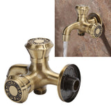 G1/2 Wall Mounted Laundry Bathroom Washing Machine Water Faucet Hot and Cold Water Tap