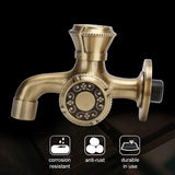 G1/2 Wall Mounted Laundry Bathroom Washing Machine Water Faucet Hot and Cold Water Tap - Extra Image