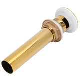 Wash Basin Sink Drain Anti Clogging Bathroom Drainer Stopper Accessories Non Overflow Gold(Flap with Hole )