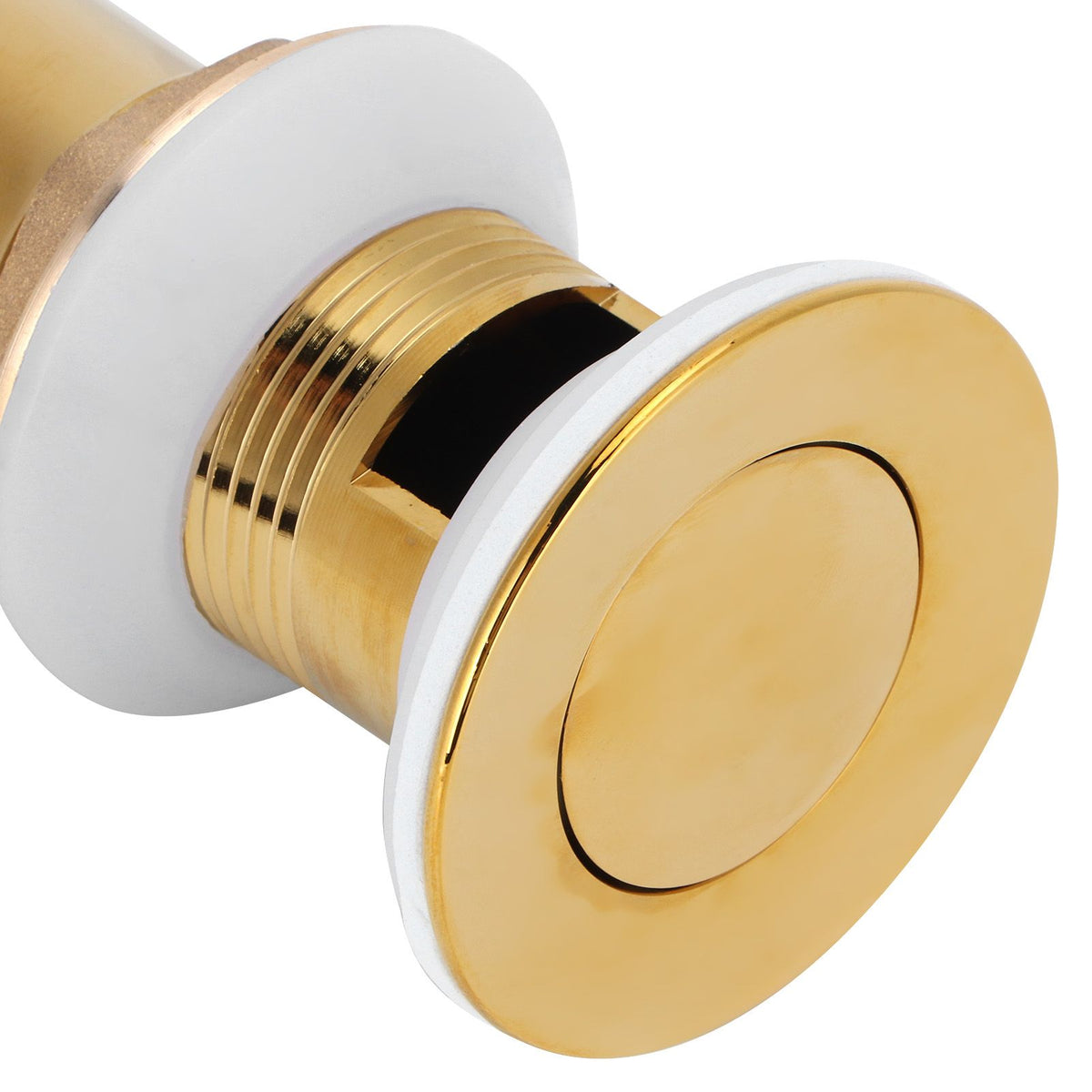 Wash Basin Sink Drain Anti Clogging Bathroom Drainer Stopper Accessories Non Overflow Gold(Flap with Hole )