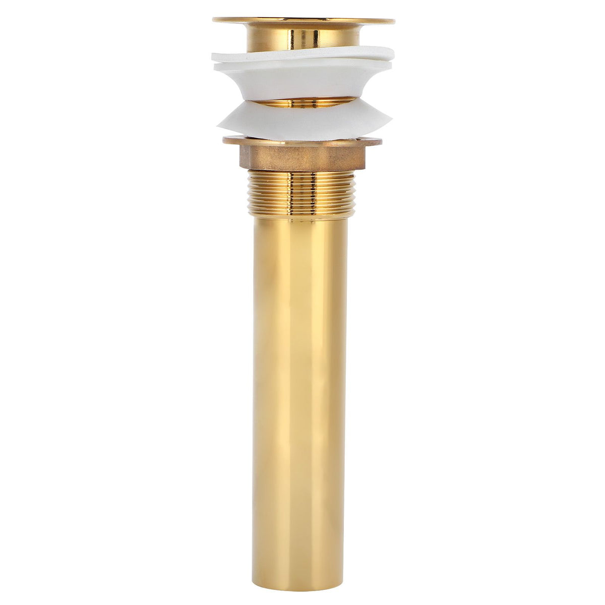 Wash Basin Sink Drain Anti Clogging Bathroom Drainer Stopper Accessories Non Overflow Gold(Flap without Hole )