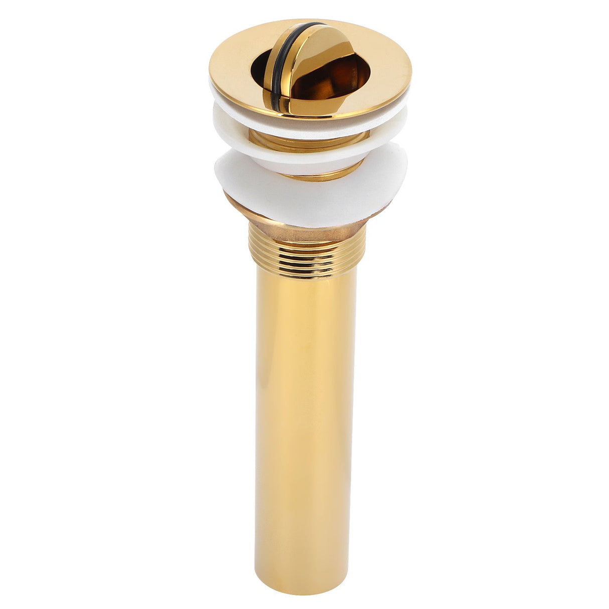 Wash Basin Sink Drain Anti Clogging Bathroom Drainer Stopper Accessories Non Overflow Gold(Flap without Hole )
