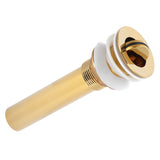 Wash Basin Sink Drain Anti Clogging Bathroom Drainer Stopper Accessories Non Overflow Gold(Flap without Hole )