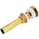 Bathroom Sink Drain Anti Clog Basin Brass Bounce Draining Stopper Bathroom AccessoryWith Hole - Side View