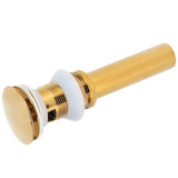 Bathroom Sink Drain Anti Clog Basin Brass Bounce Draining Stopper Bathroom AccessoryWith Hole - Close-Up Angle