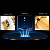Bathroom Sink Drain Anti Clog Basin Brass Bounce Draining Stopper Bathroom AccessoryWith Hole