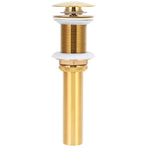 Bathroom Sink Drain Anti Clog Basin Brass Bounce Draining Stopper Bathroom AccessoryWithout Hole
