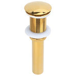 Bathroom Sink Drain Anti Clog Basin Brass Bounce Draining Stopper Bathroom AccessoryWithout Hole