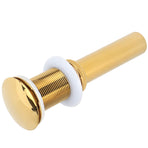 Bathroom Sink Drain Anti Clog Basin Brass Bounce Draining Stopper Bathroom AccessoryWithout Hole